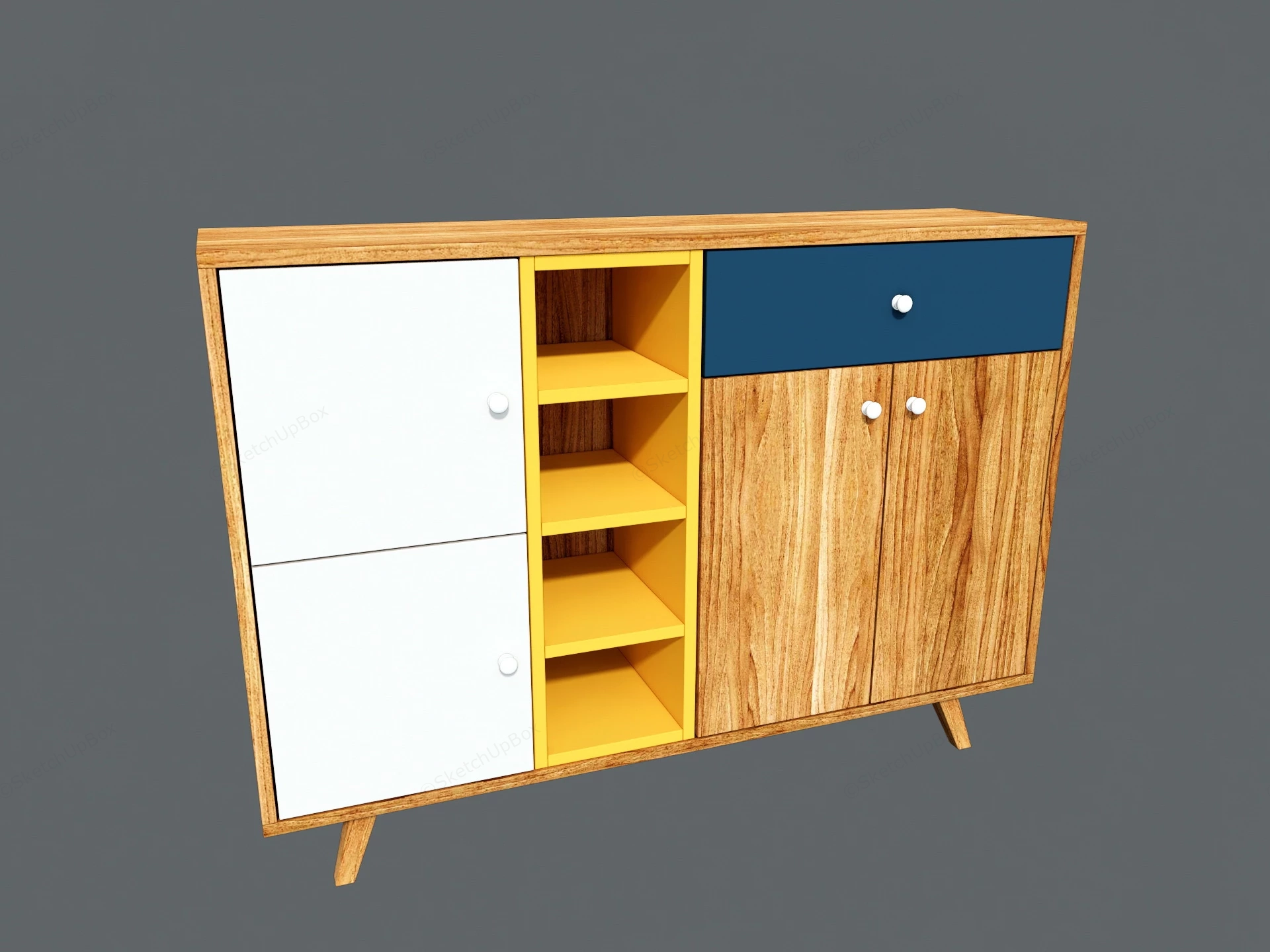 Entryway Shoe Cabinet sketchup model preview - SketchupBox