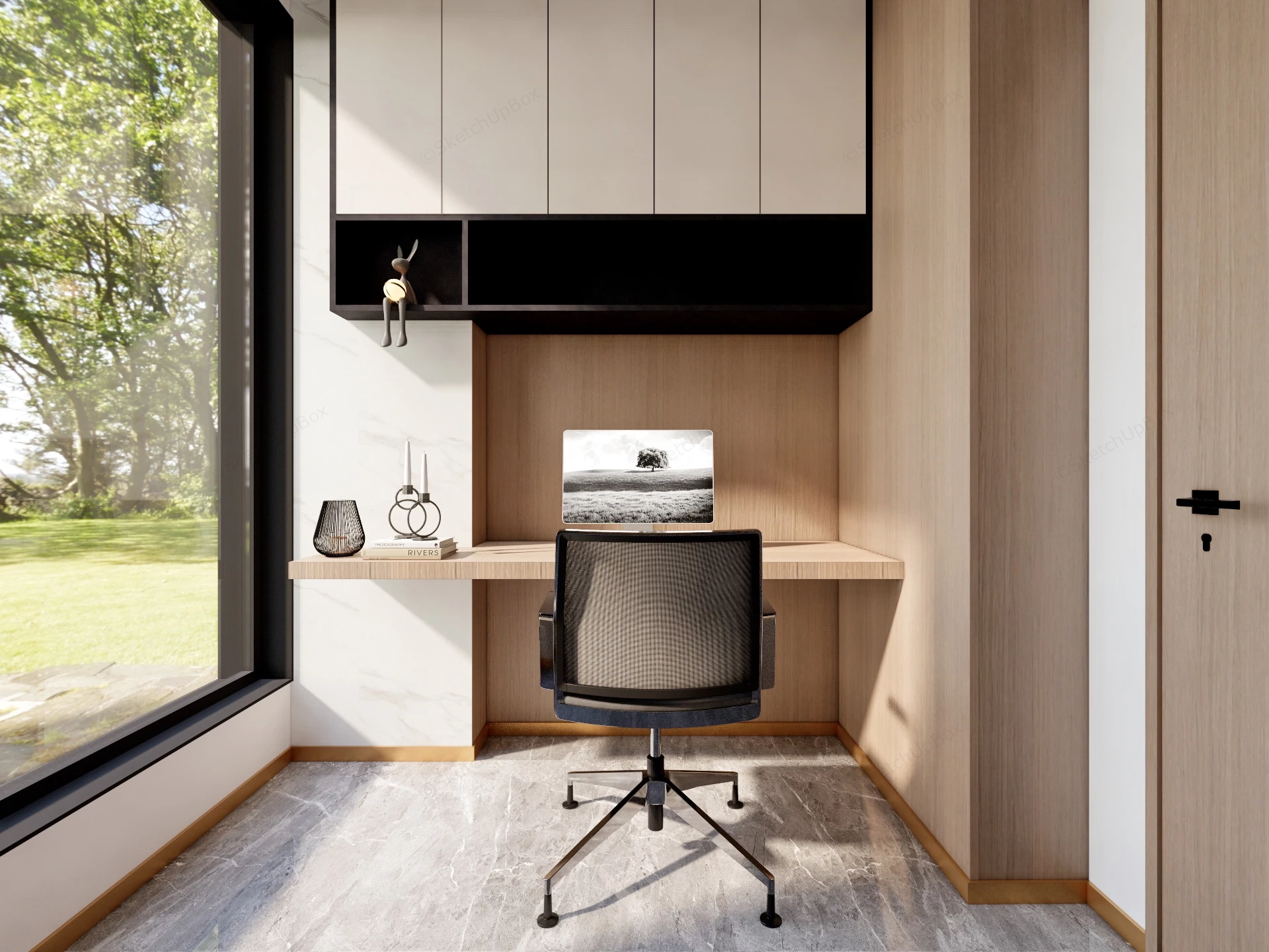 Tiny Home Office Ideas sketchup model preview - SketchupBox