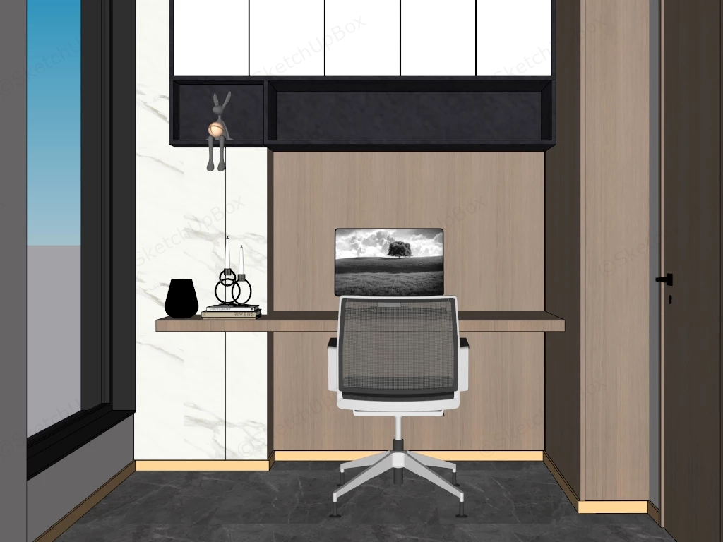 Tiny Home Office Ideas sketchup model preview - SketchupBox