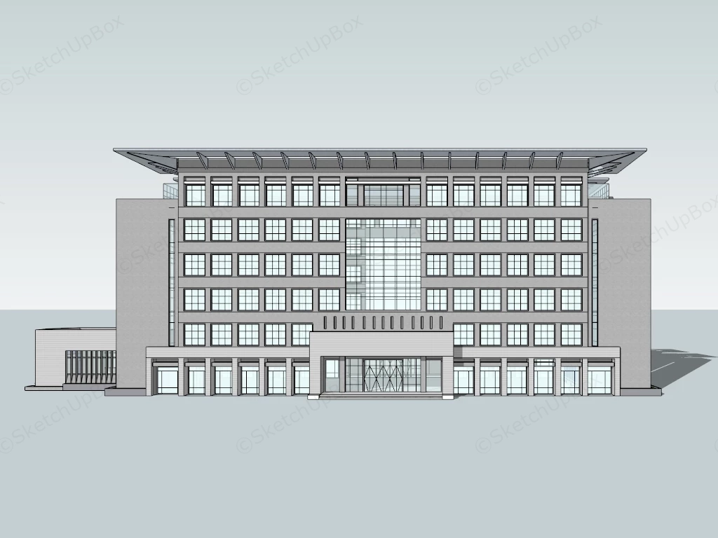 Government Office Building sketchup model preview - SketchupBox