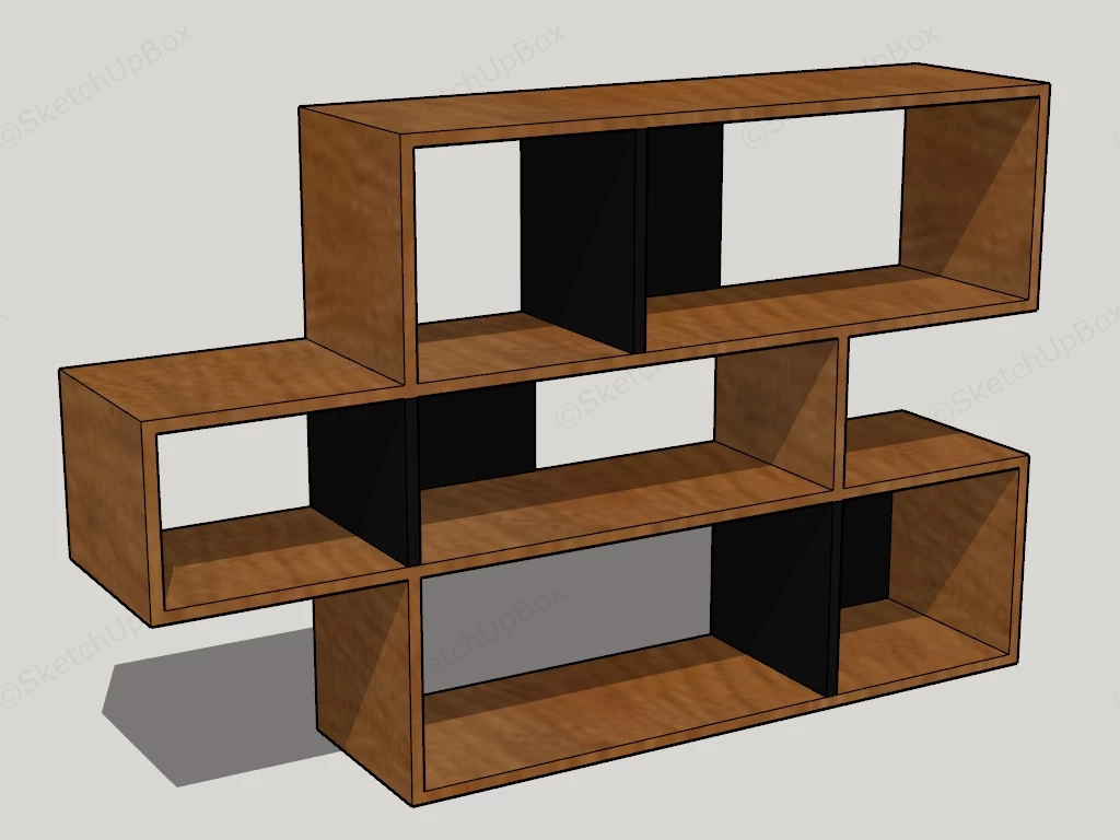 Minimalist Bookshelf sketchup model preview - SketchupBox