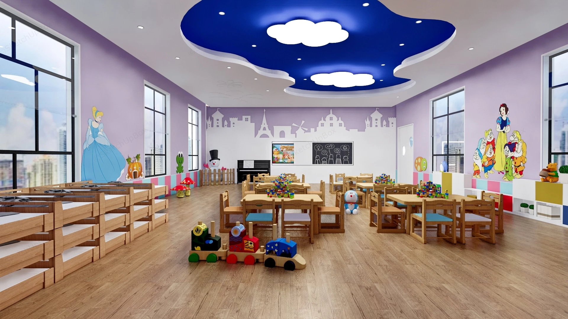 Preschool Classroom Ideas sketchup model preview - SketchupBox