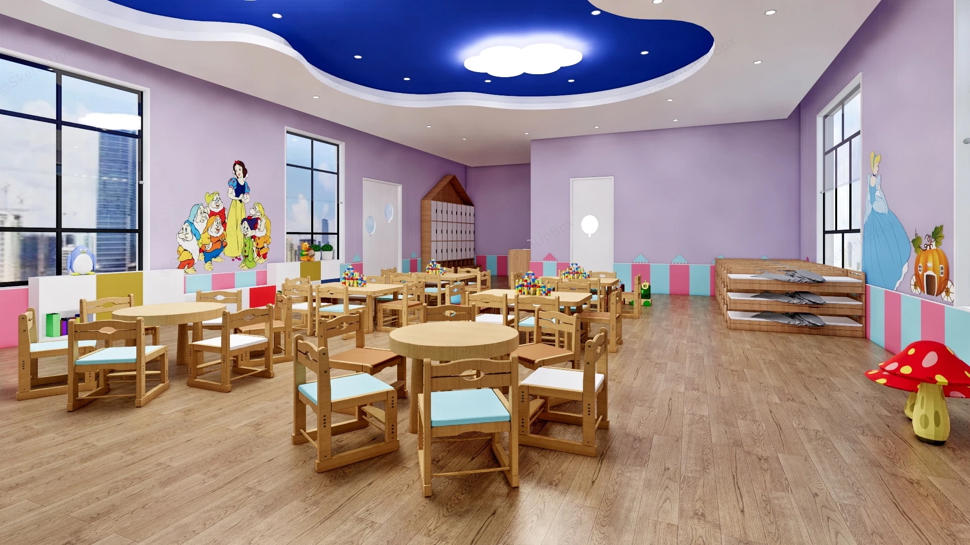 Preschool Classroom Ideas sketchup model preview - SketchupBox