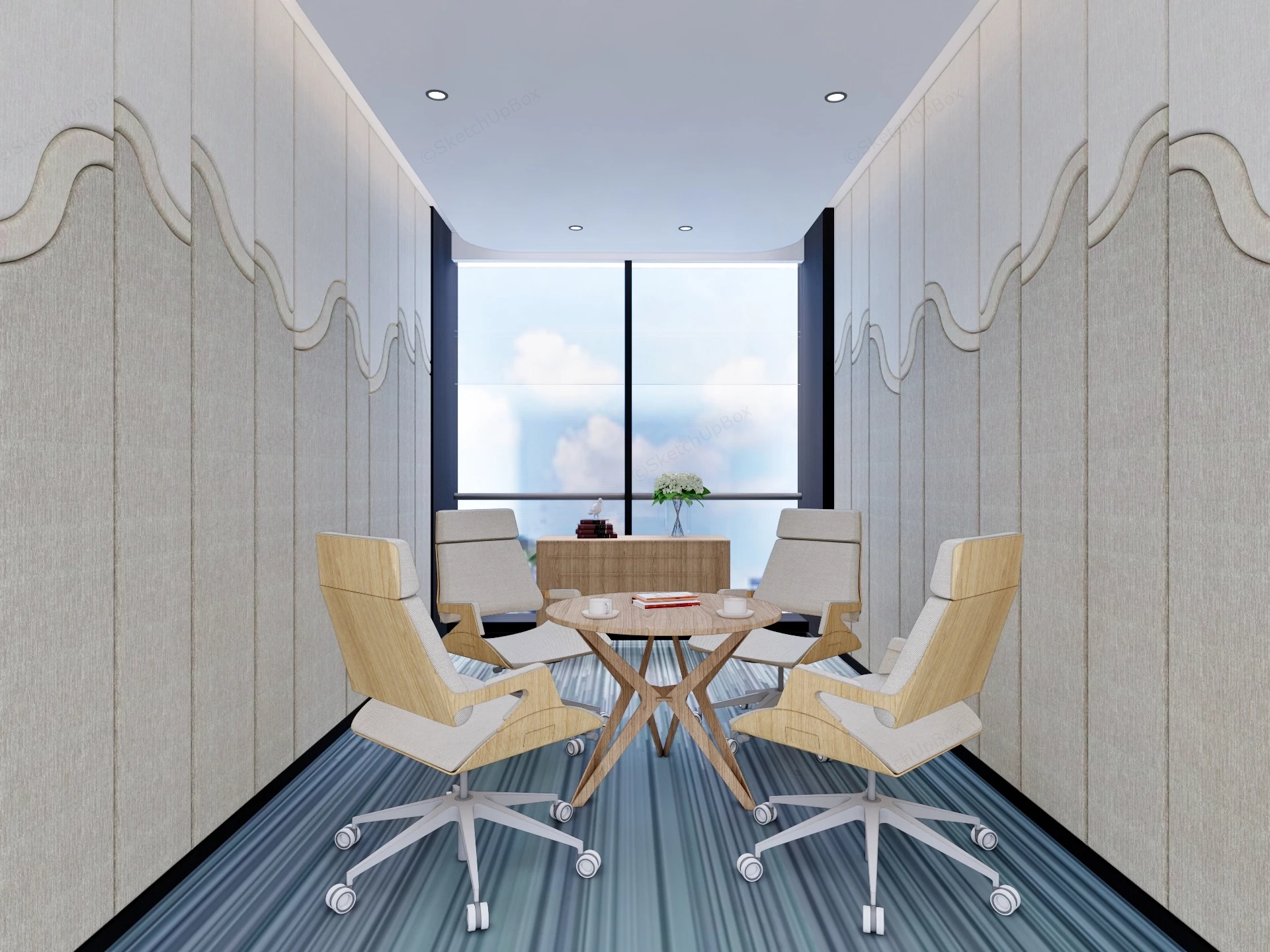 Small Meeting Room Design sketchup model preview - SketchupBox