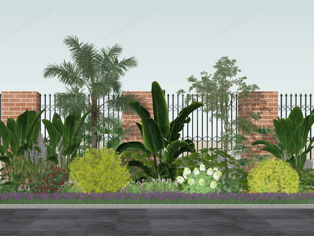 Garden Bed Design sketchup model preview - SketchupBox