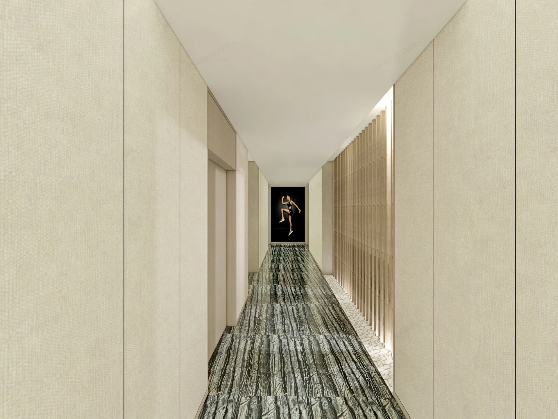 Foot Spa Salon Interior Design sketchup model preview - SketchupBox