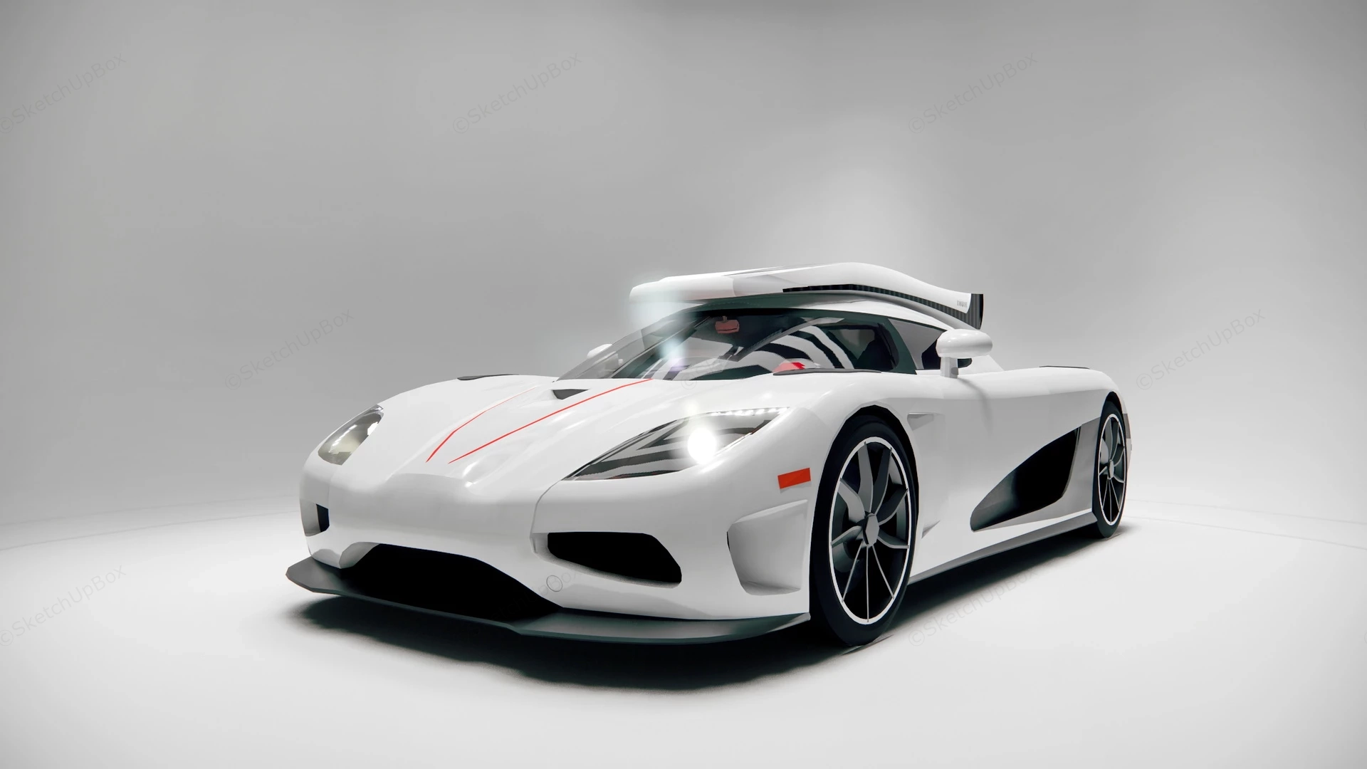 Koenigsegg Agera sketchup model preview - SketchupBox