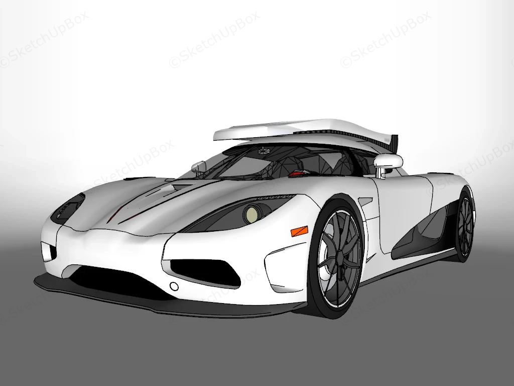 Koenigsegg Agera sketchup model preview - SketchupBox
