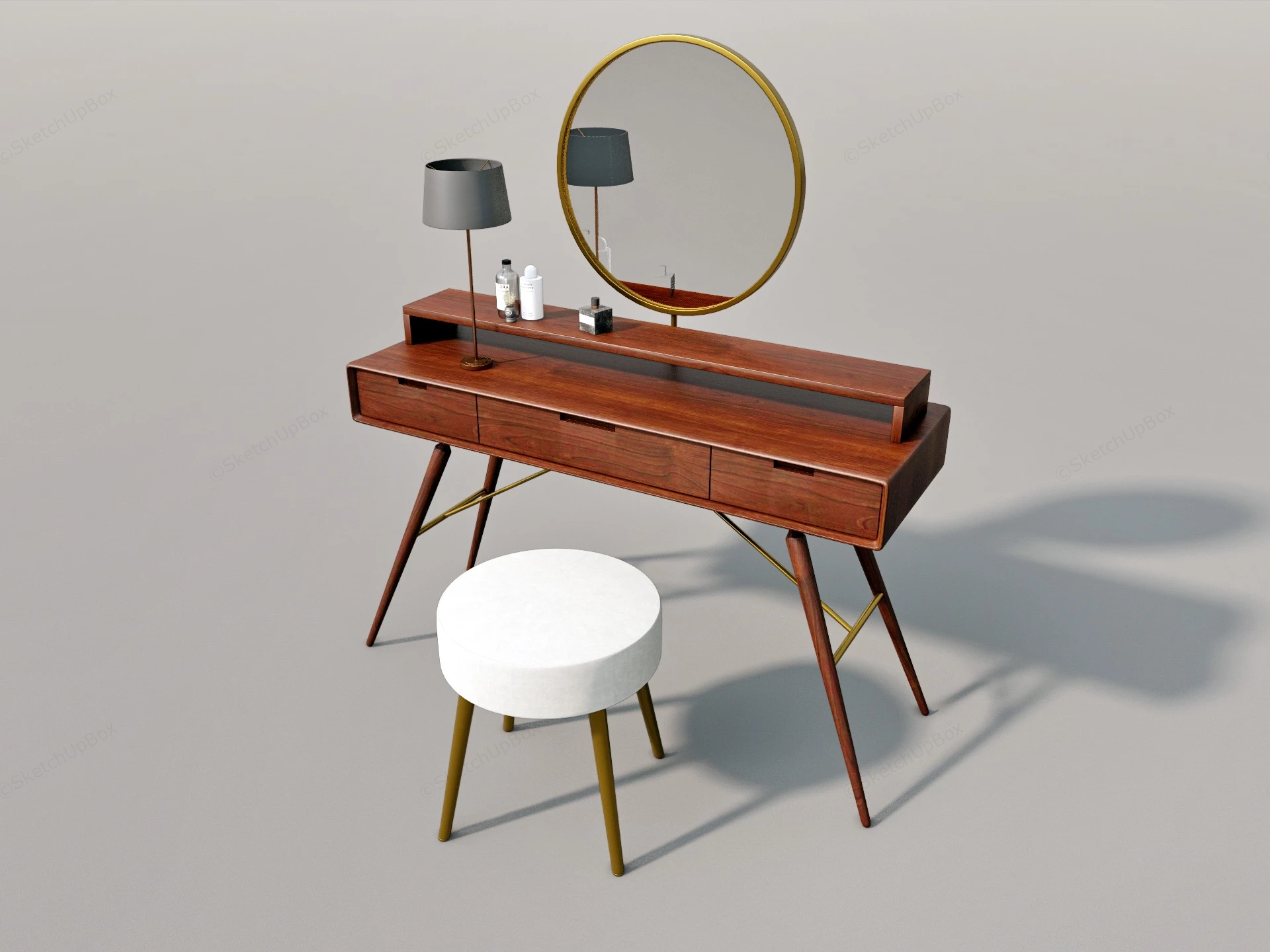 Makeup Dressing Table sketchup model preview - SketchupBox