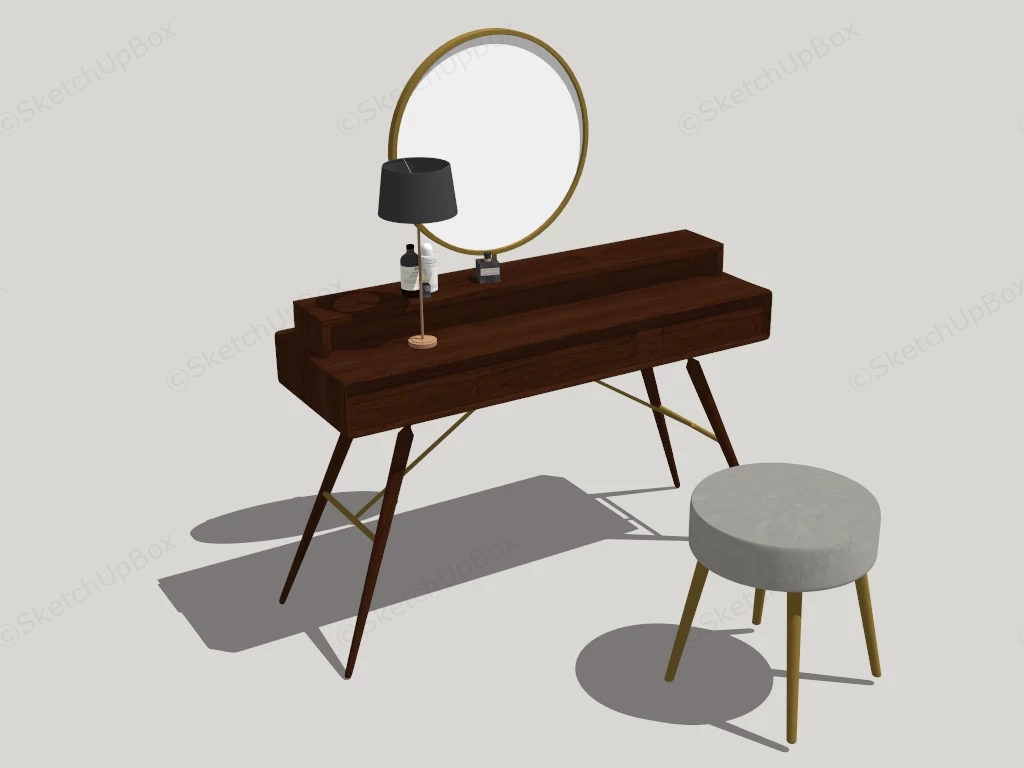 Makeup Dressing Table sketchup model preview - SketchupBox