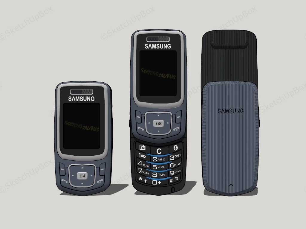 Old Samsung Cellphone sketchup model preview - SketchupBox