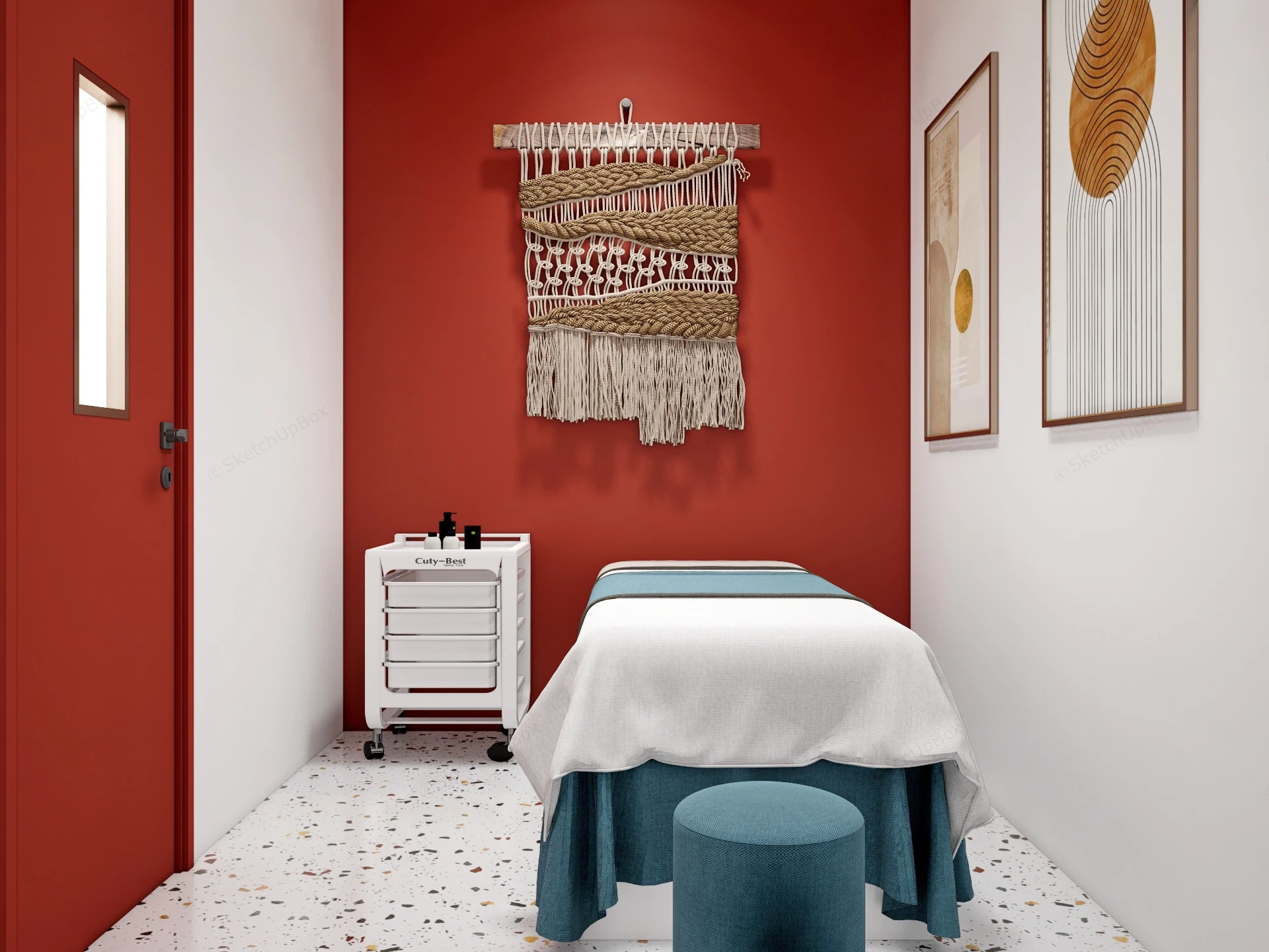 Massage Spa Interior Design sketchup model preview - SketchupBox