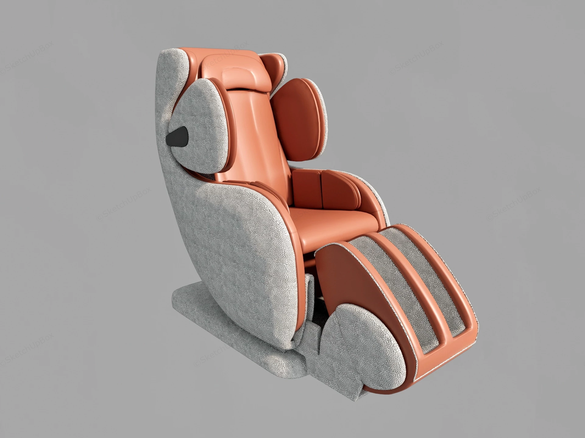 Leather Full Body Massage Chair sketchup model preview - SketchupBox