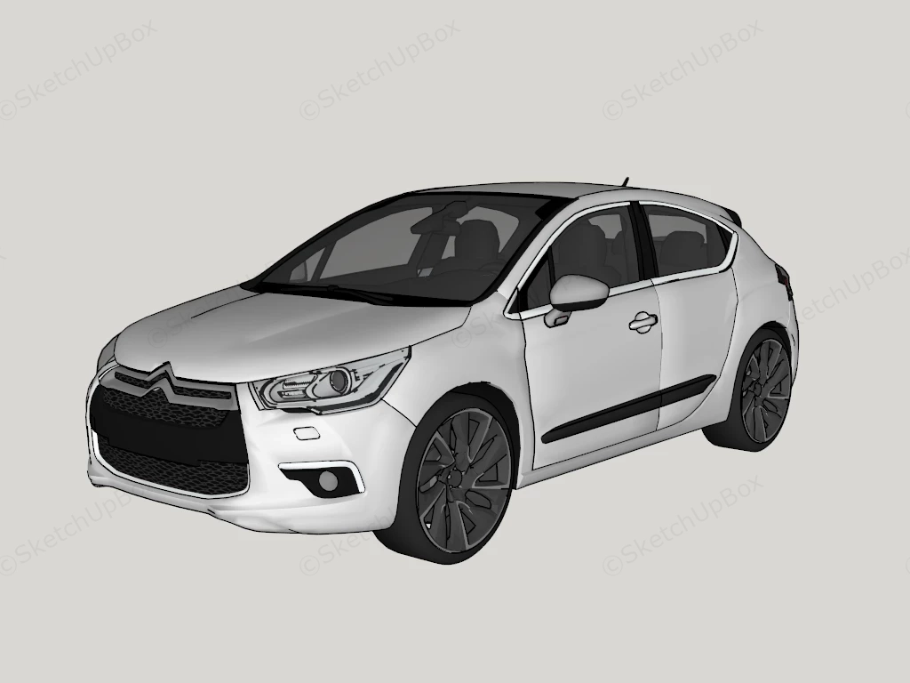 2012 Citroen DS 4 sketchup model preview - SketchupBox