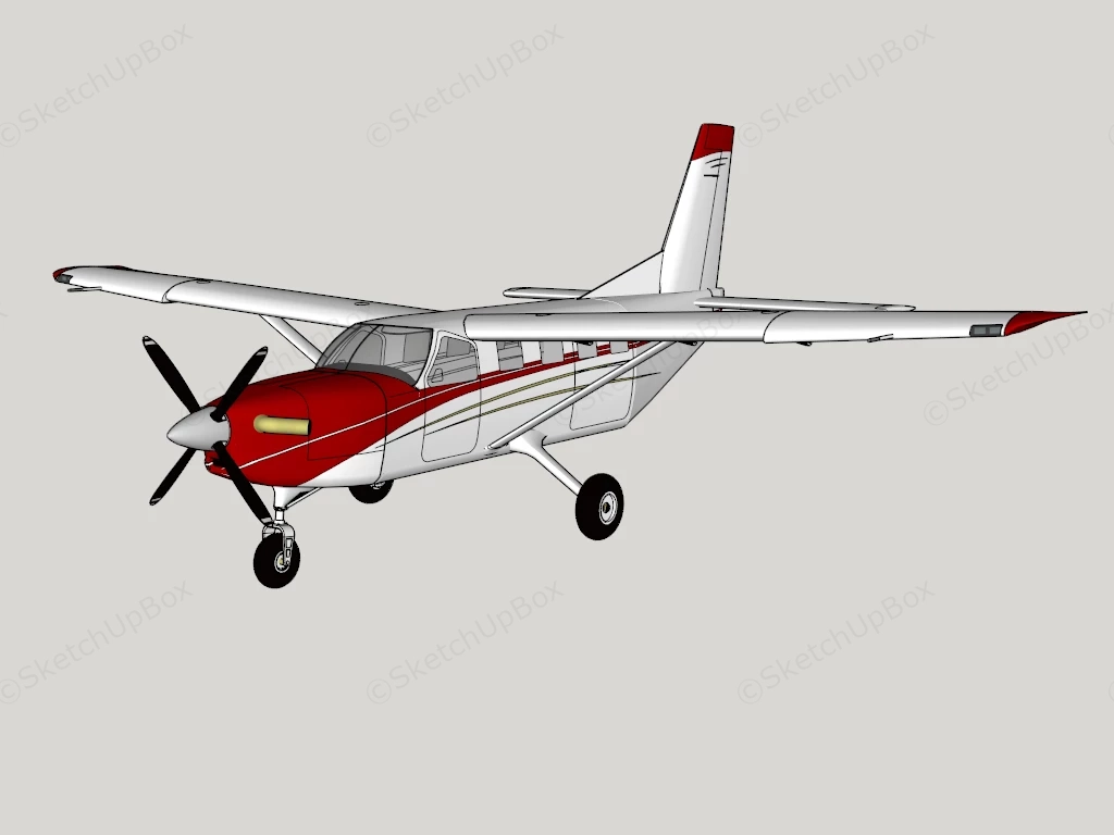 Small Jet Plane sketchup model preview - SketchupBox