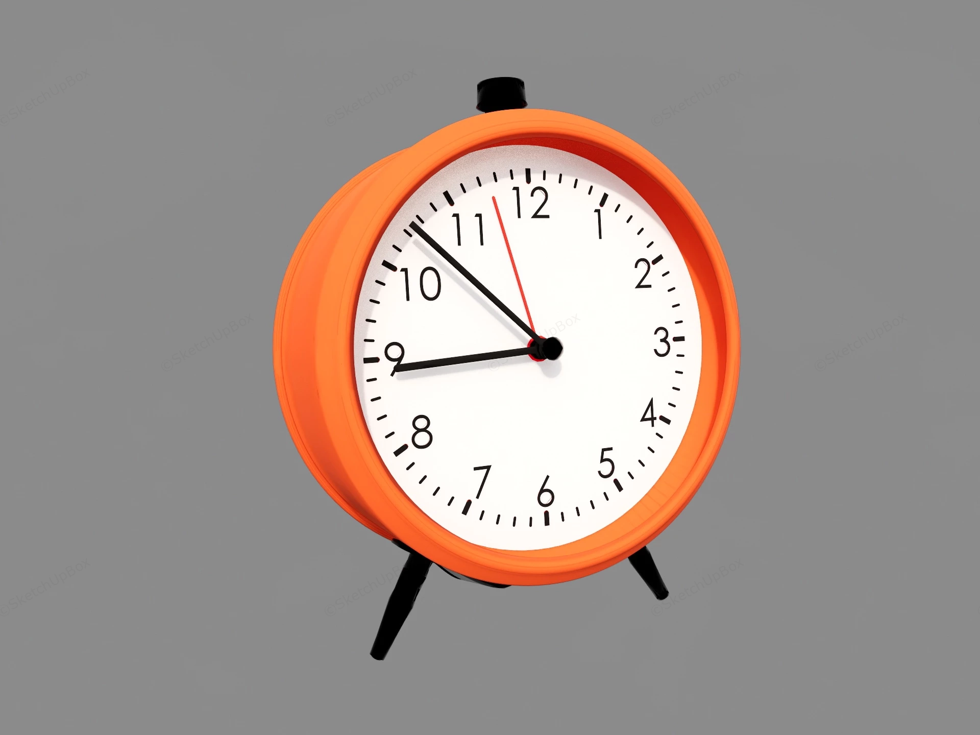 Orange Alarm Clock sketchup model preview - SketchupBox