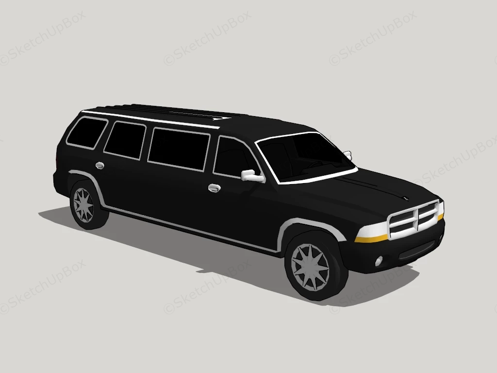 Dodge Durango Limo sketchup model preview - SketchupBox