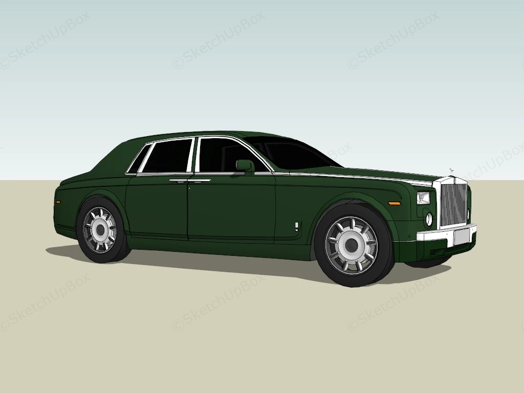 Rolls Royce Phantom sketchup model preview - SketchupBox