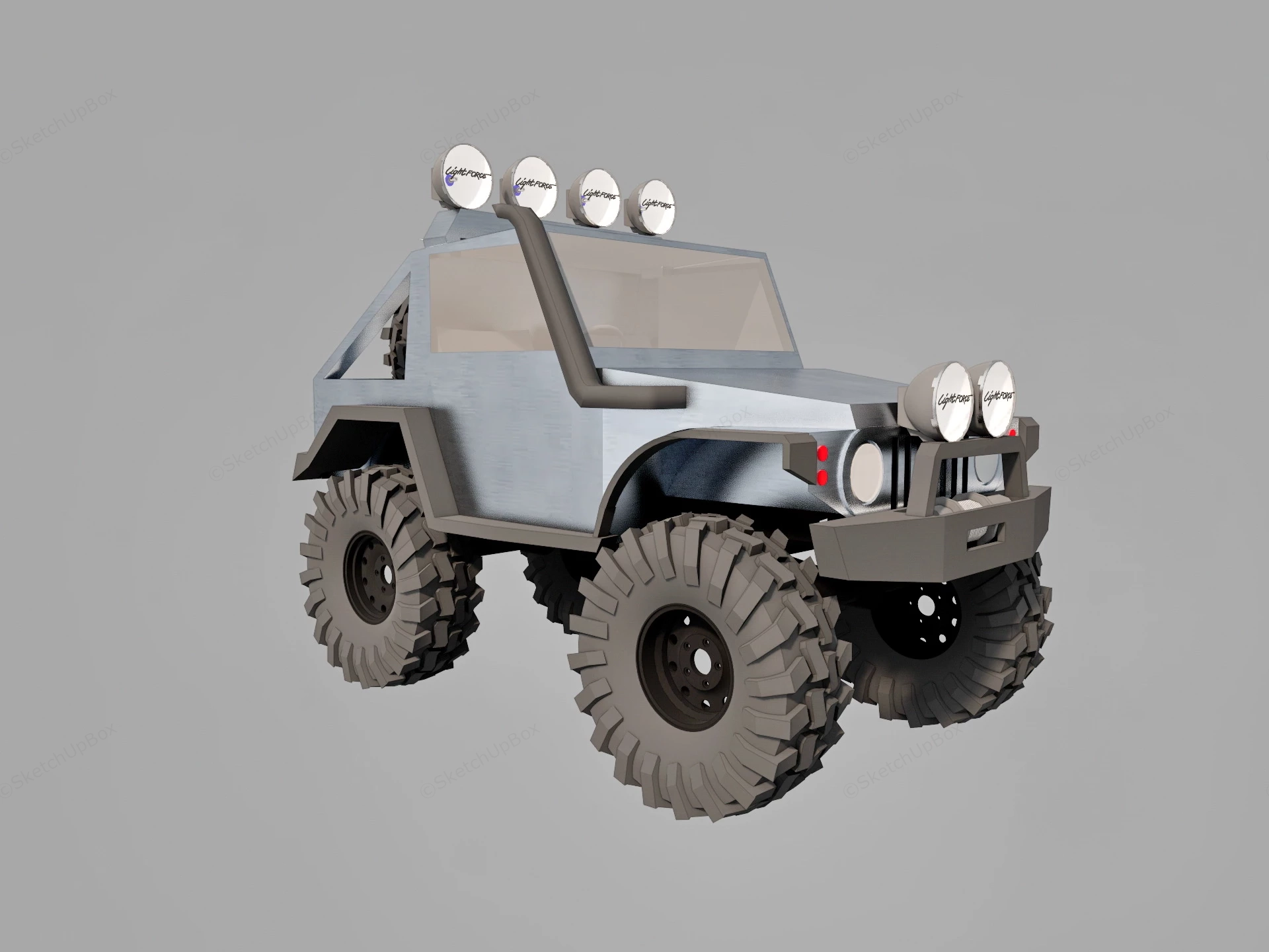 Suzuki Samurai sketchup model preview - SketchupBox