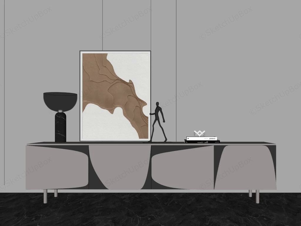 Modern Sideboard Cabinet sketchup model preview - SketchupBox