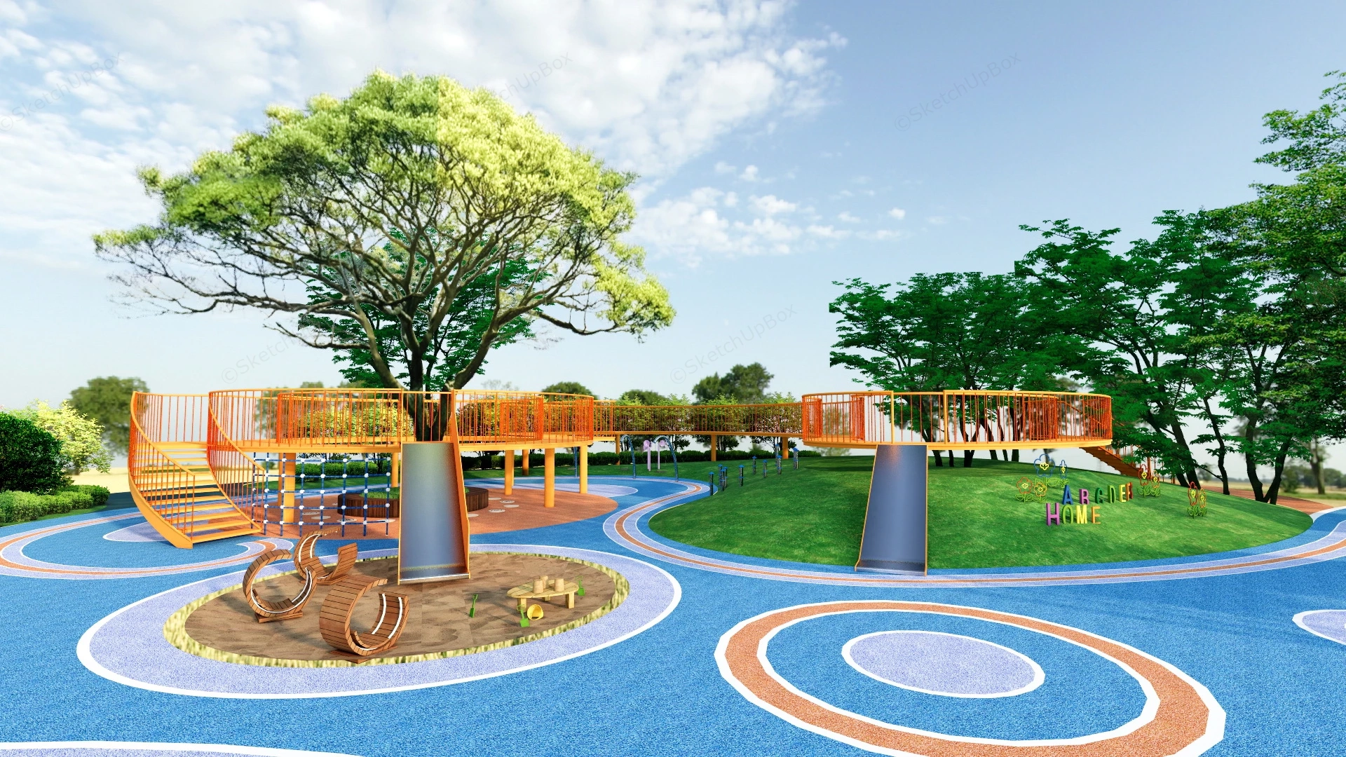 Children Park Equipment sketchup model preview - SketchupBox