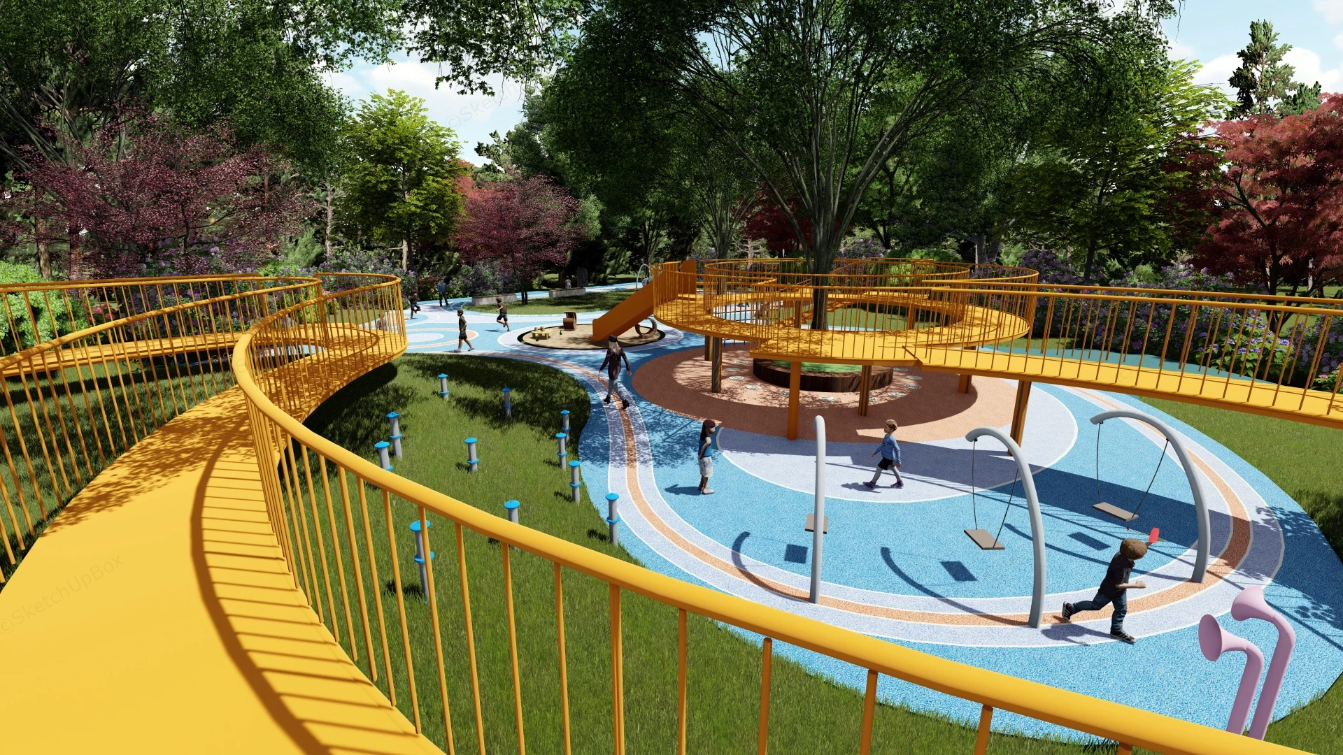 Children Park Equipment sketchup model preview - SketchupBox