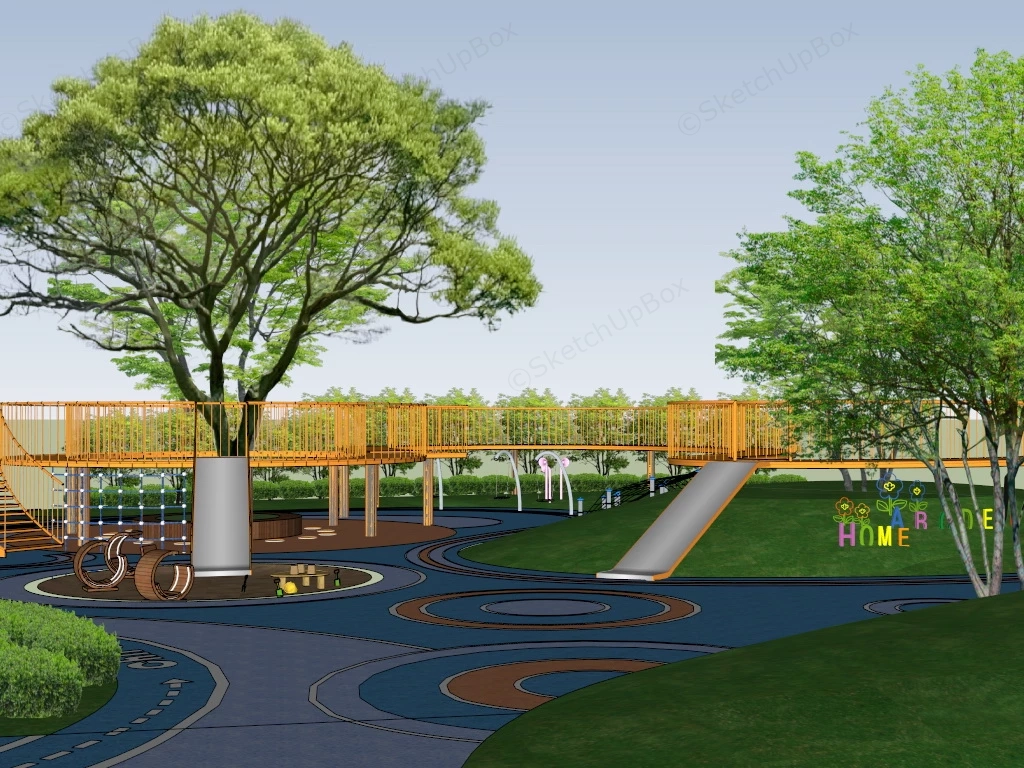 Children Park Equipment sketchup model preview - SketchupBox