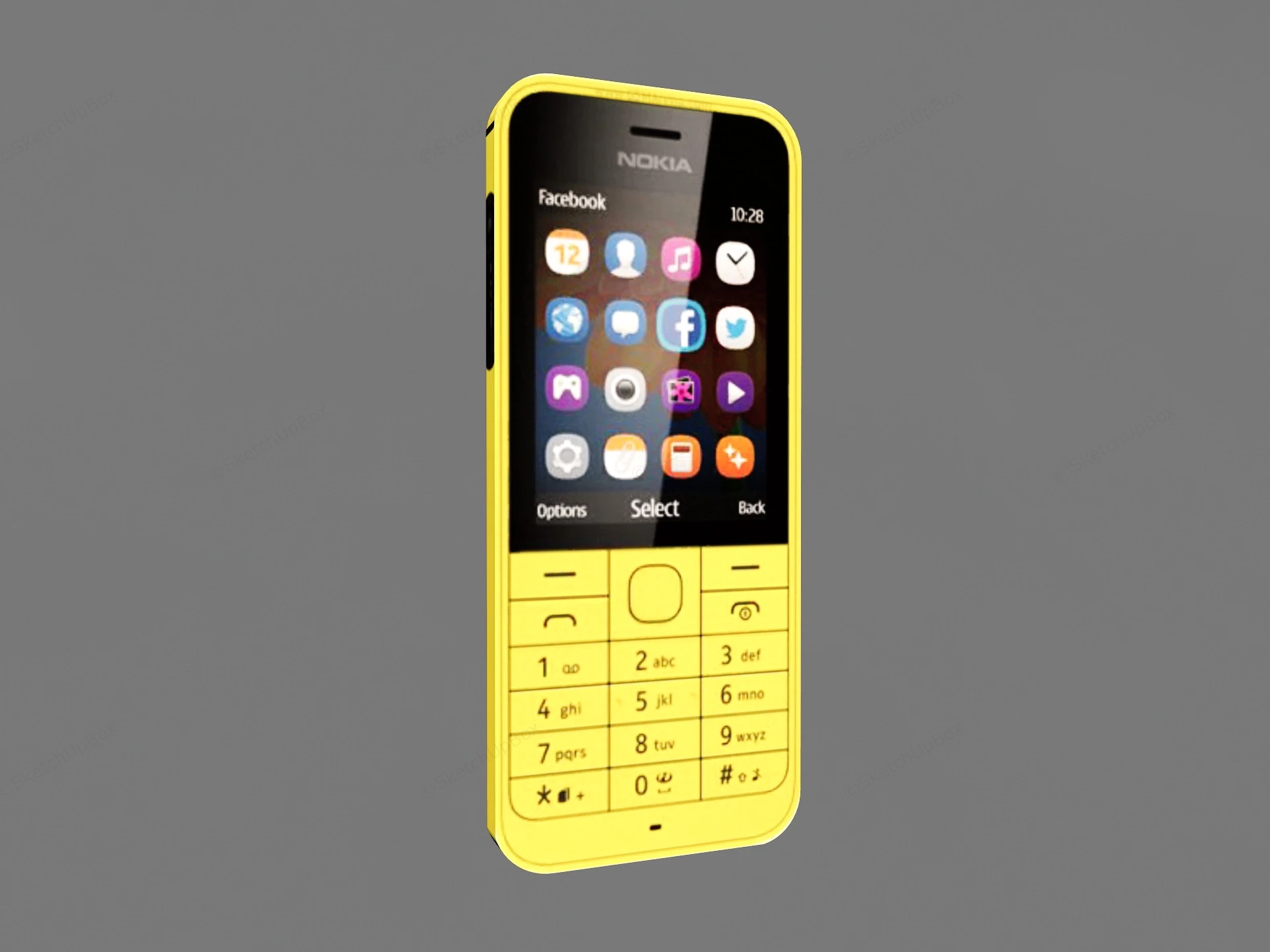 Nokia 220 sketchup model preview - SketchupBox