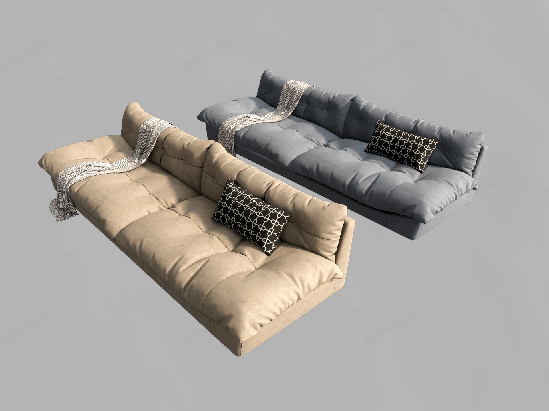 Modern Lounge Sofa sketchup model preview - SketchupBox