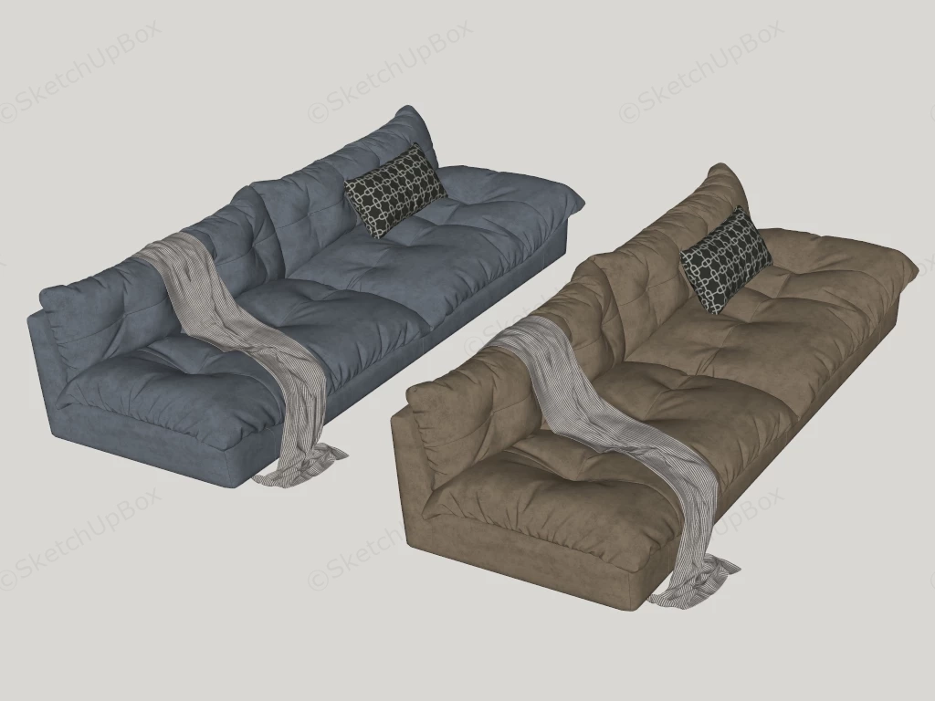 Modern Lounge Sofa sketchup model preview - SketchupBox