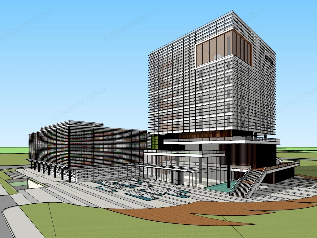 Clariant China Office Building sketchup model preview - SketchupBox