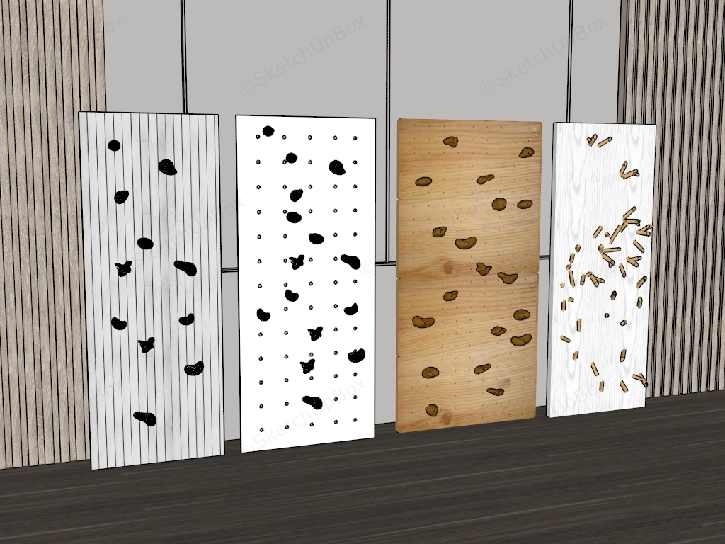 Home Indoor Climbing Wall sketchup model preview - SketchupBox