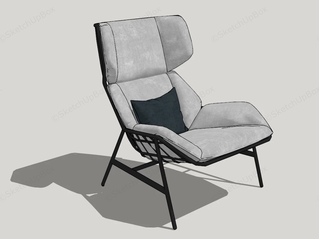 Modern Lounge Chair sketchup model preview - SketchupBox