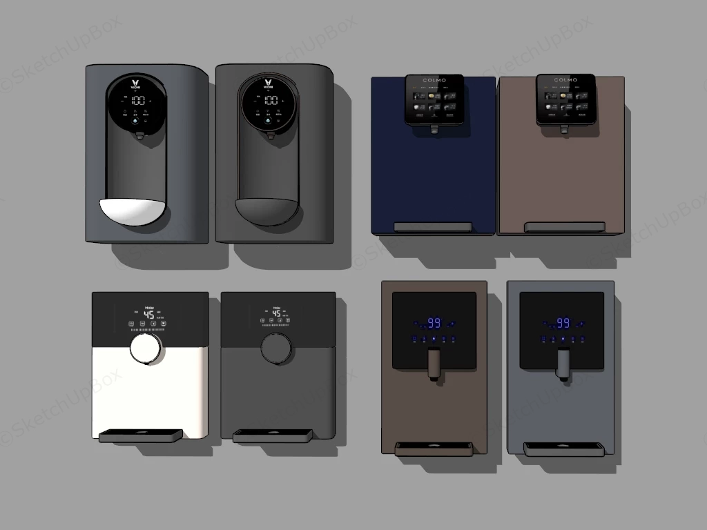 Countertop Water Dispenser sketchup model preview - SketchupBox