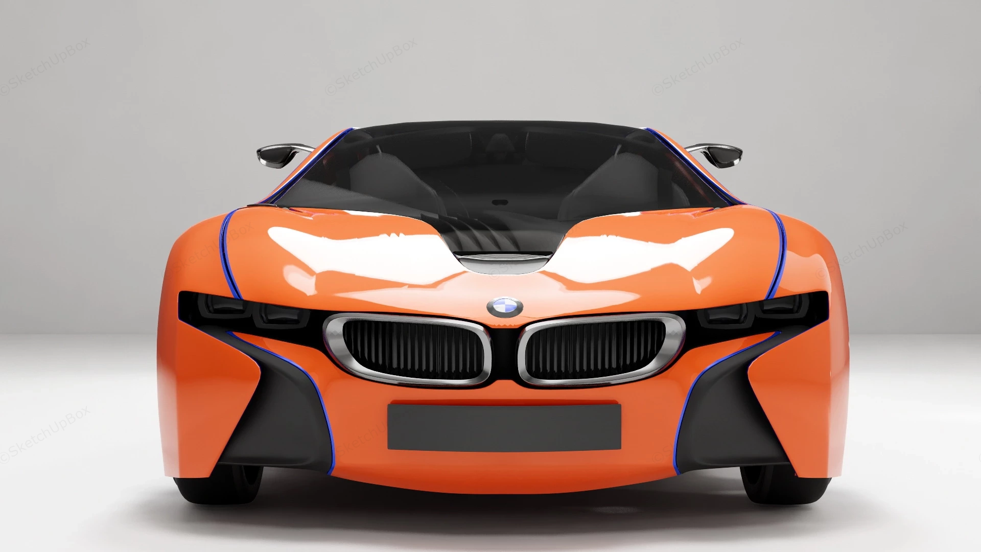 BMW Vision EfficientDynamics sketchup model preview - SketchupBox