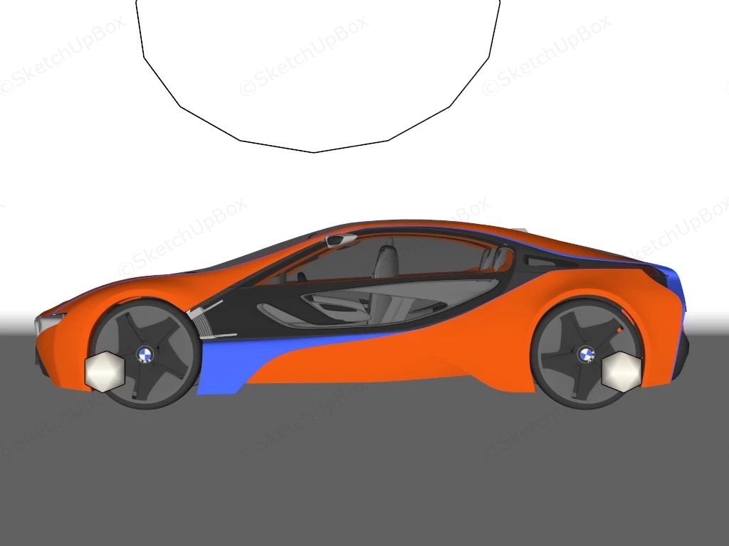 BMW Vision EfficientDynamics sketchup model preview - SketchupBox