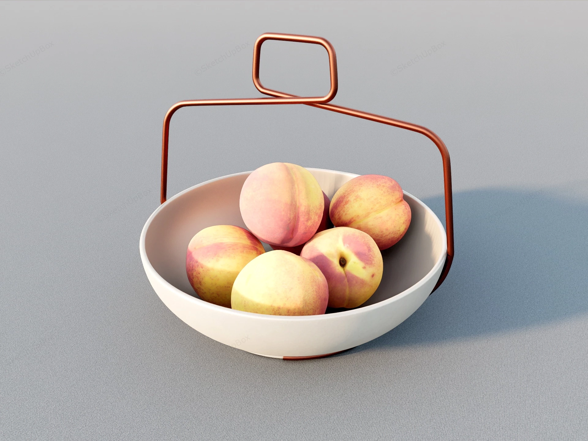 Peaches In Bowl sketchup model preview - SketchupBox