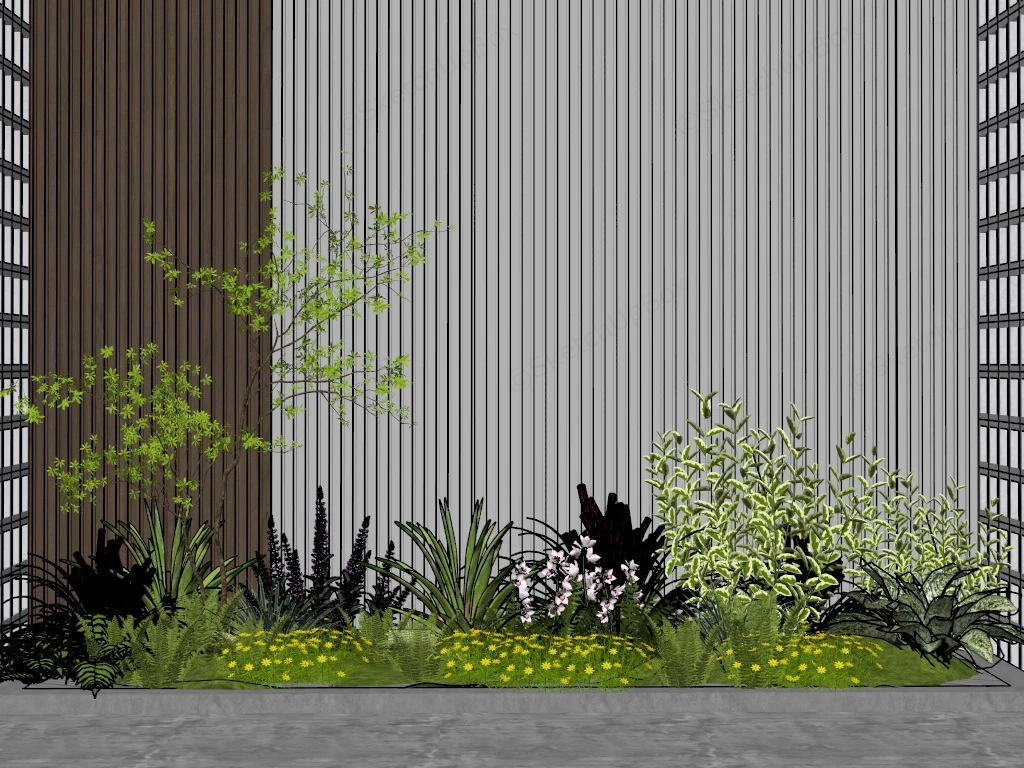 Indoor Flower Garden Ideas sketchup model preview - SketchupBox