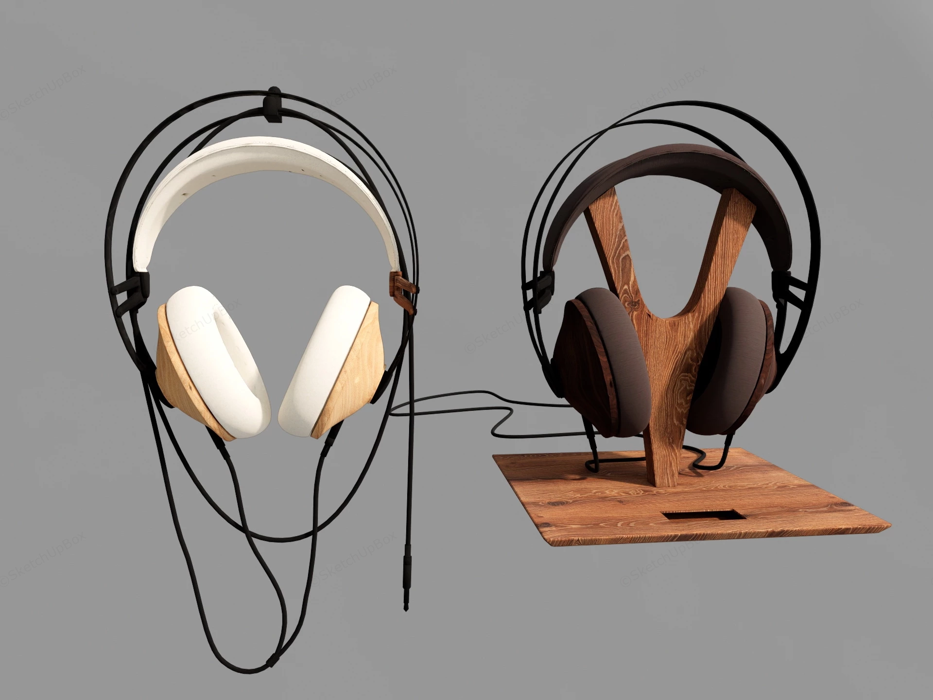 Wired Headphones sketchup model preview - SketchupBox