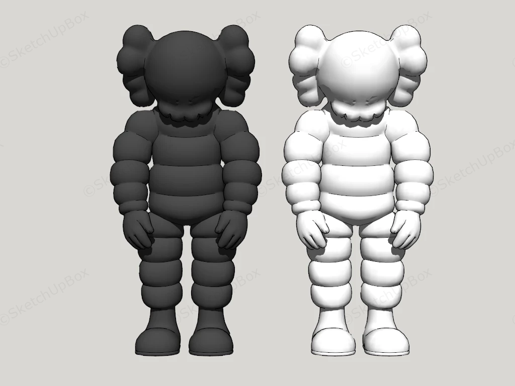 Kaws Michelin Figure Set sketchup model preview - SketchupBox