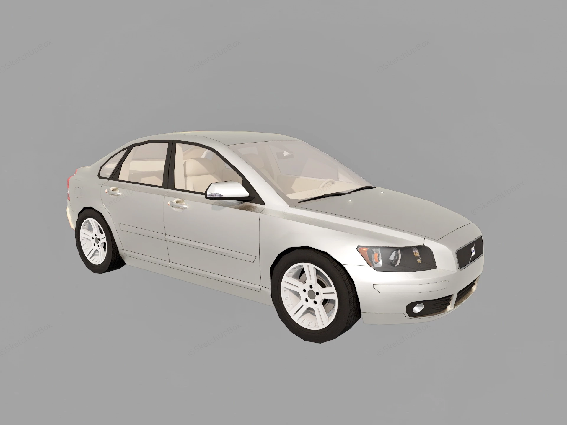 Volvo S40 sketchup model preview - SketchupBox