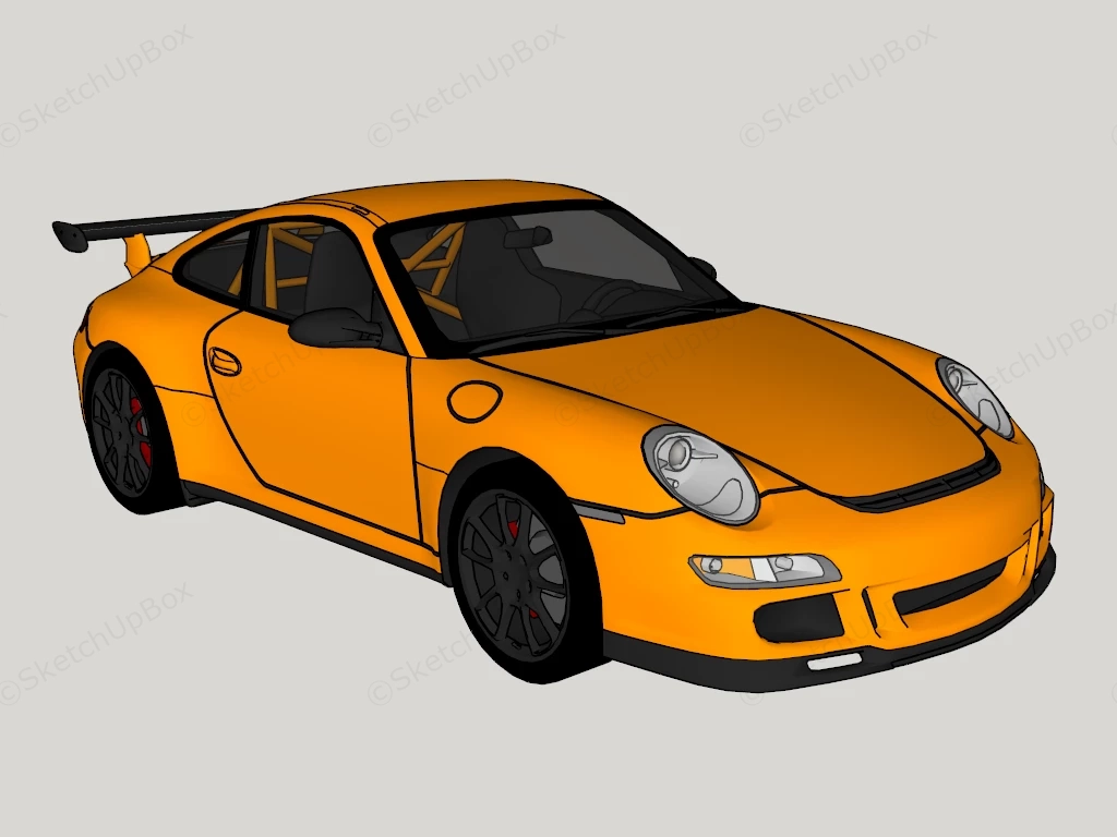 Super GT Car sketchup model preview - SketchupBox