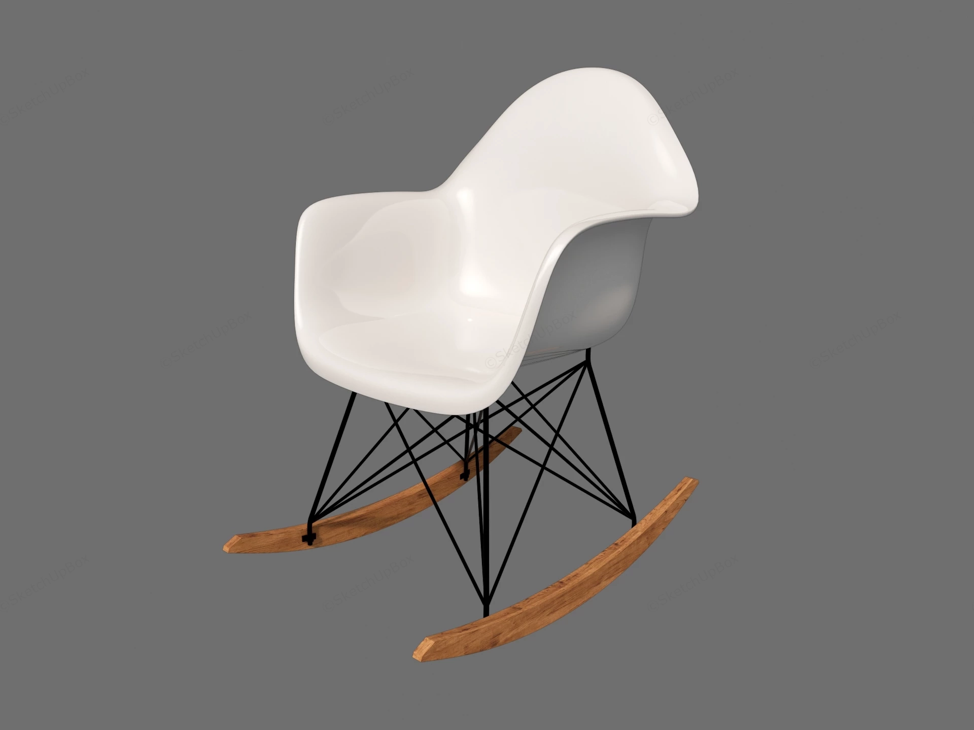 Eames Rocking Chair sketchup model preview - SketchupBox