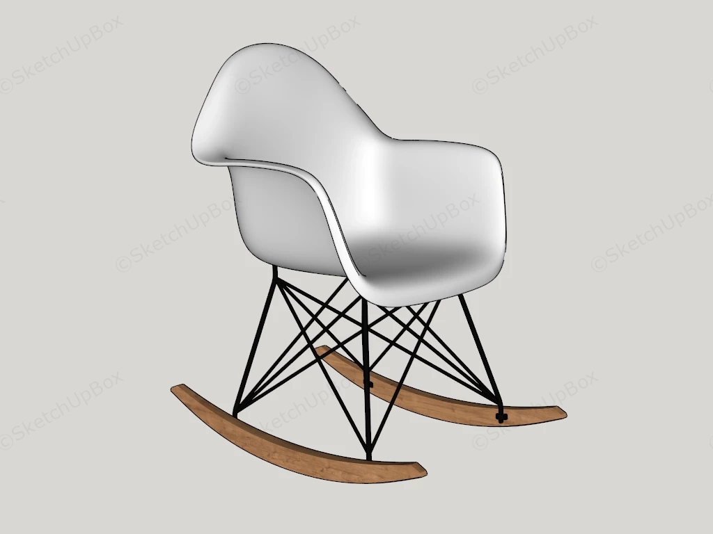 Eames Rocking Chair sketchup model preview - SketchupBox