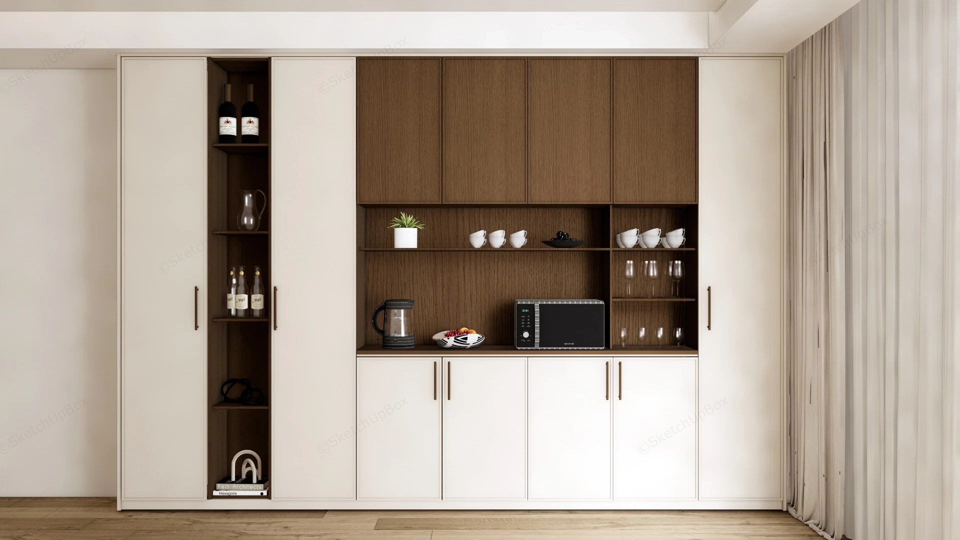 Dining Room Cupboard Design sketchup model preview - SketchupBox