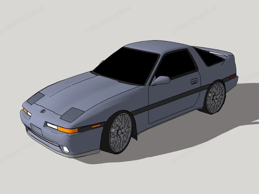 Toyota Supra MK3 sketchup model preview - SketchupBox