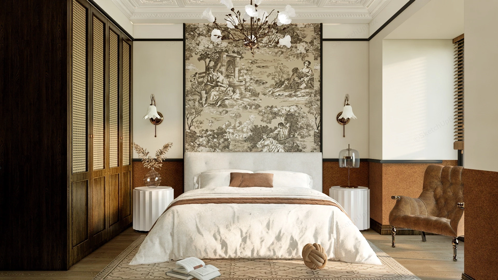 Medieval Style Bedroom sketchup model preview - SketchupBox