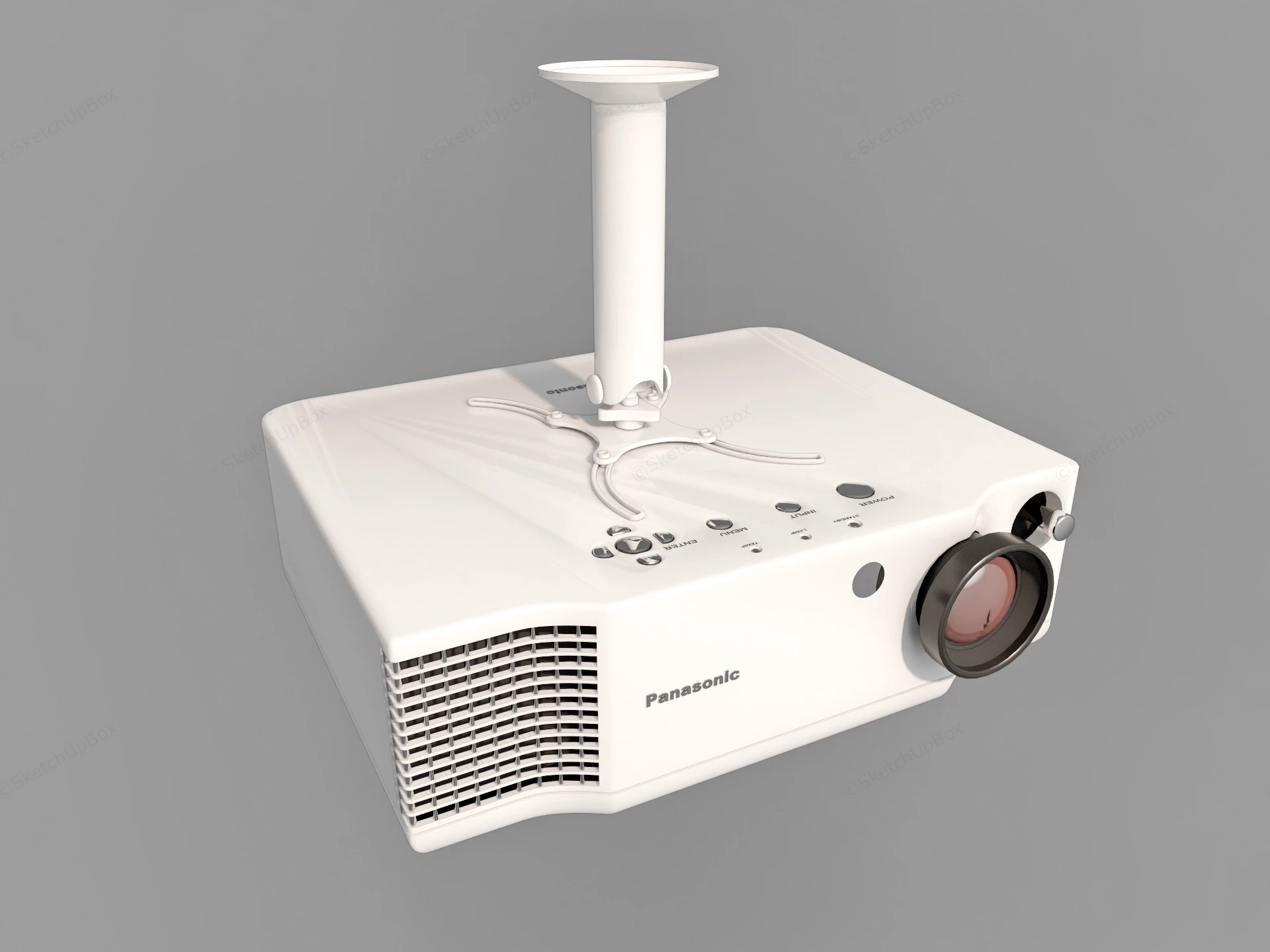 Panasonic Projector sketchup model preview - SketchupBox