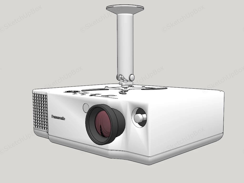 Panasonic Projector sketchup model preview - SketchupBox