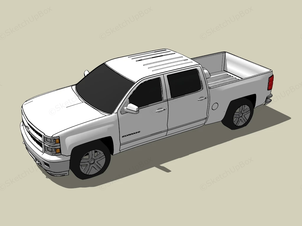Chevrolet Silverado sketchup model preview - SketchupBox
